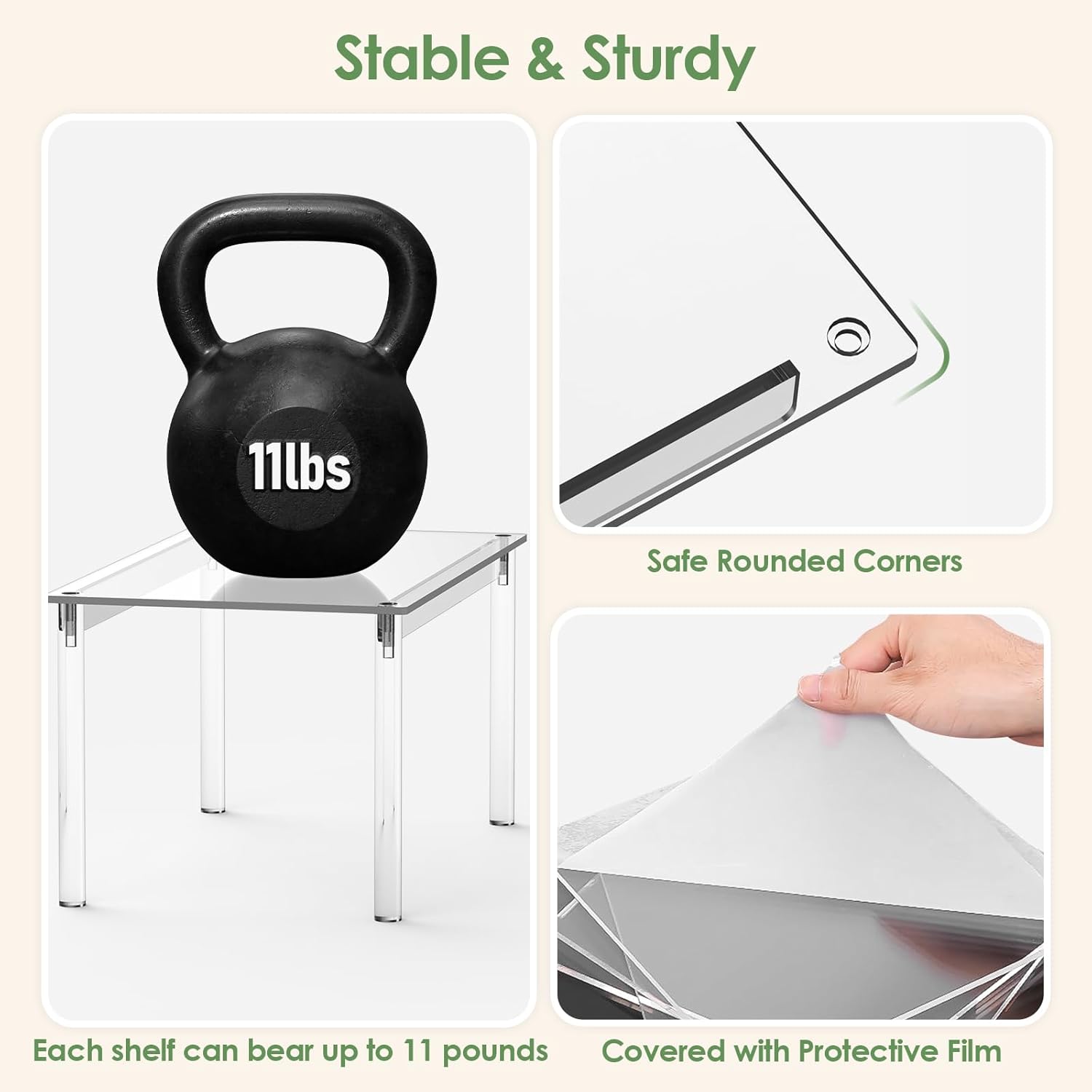 Acrylic Shelf Riser