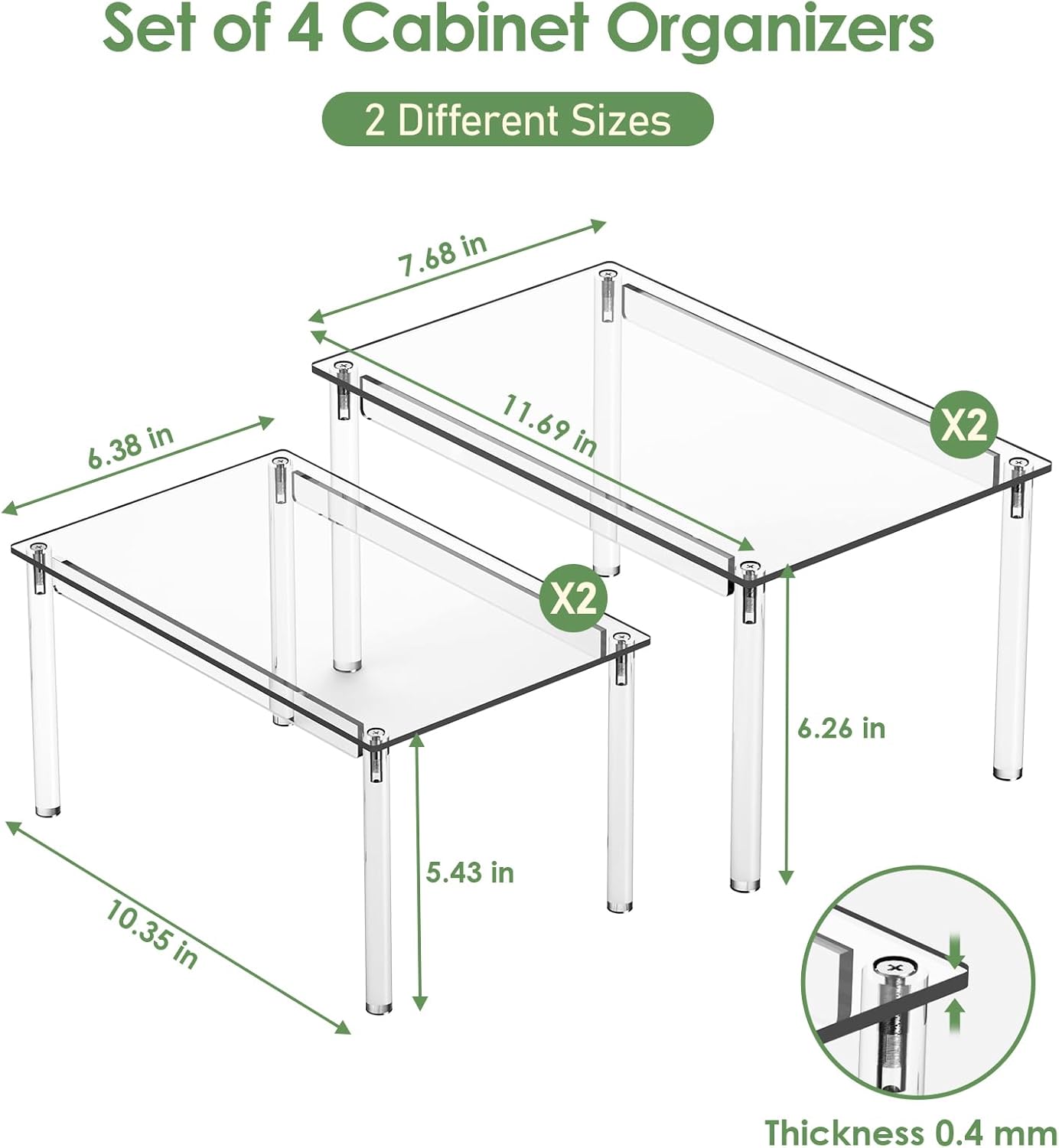 Acrylic Shelf Riser