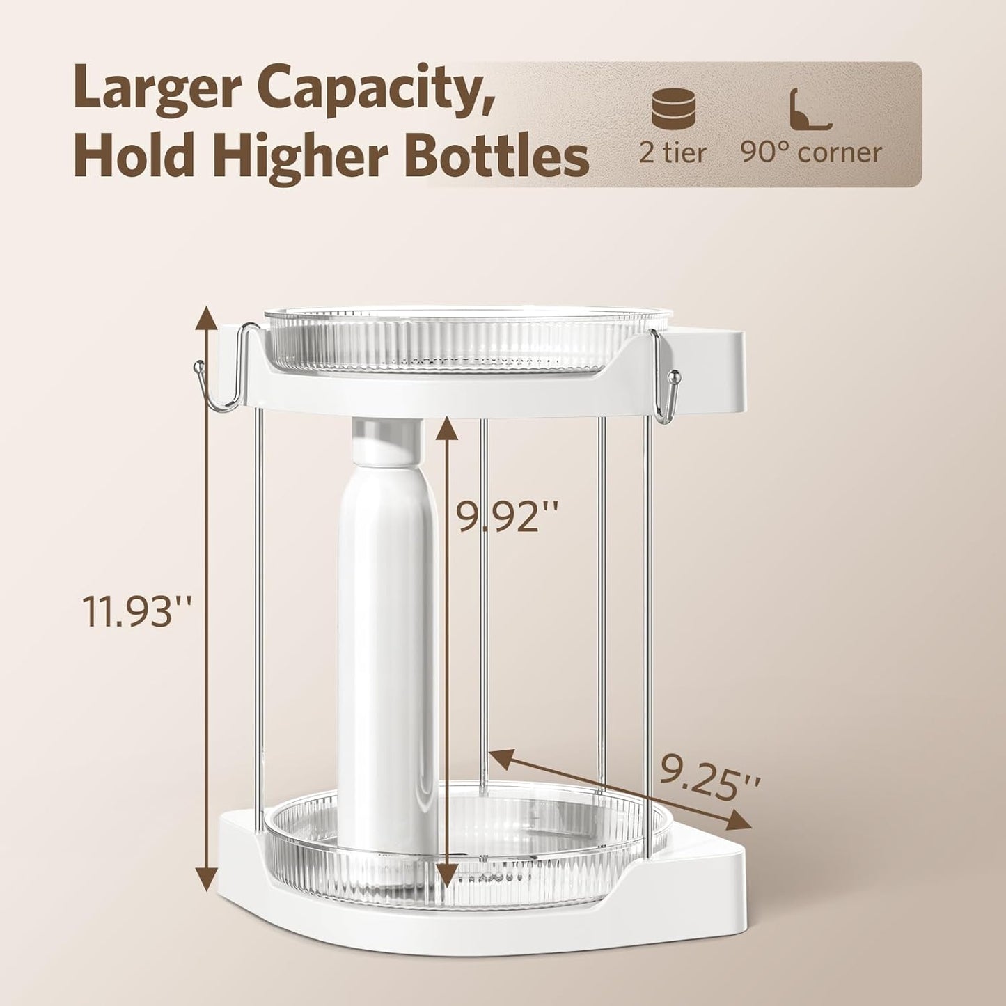 Rotating Bathroom Counter Organizer