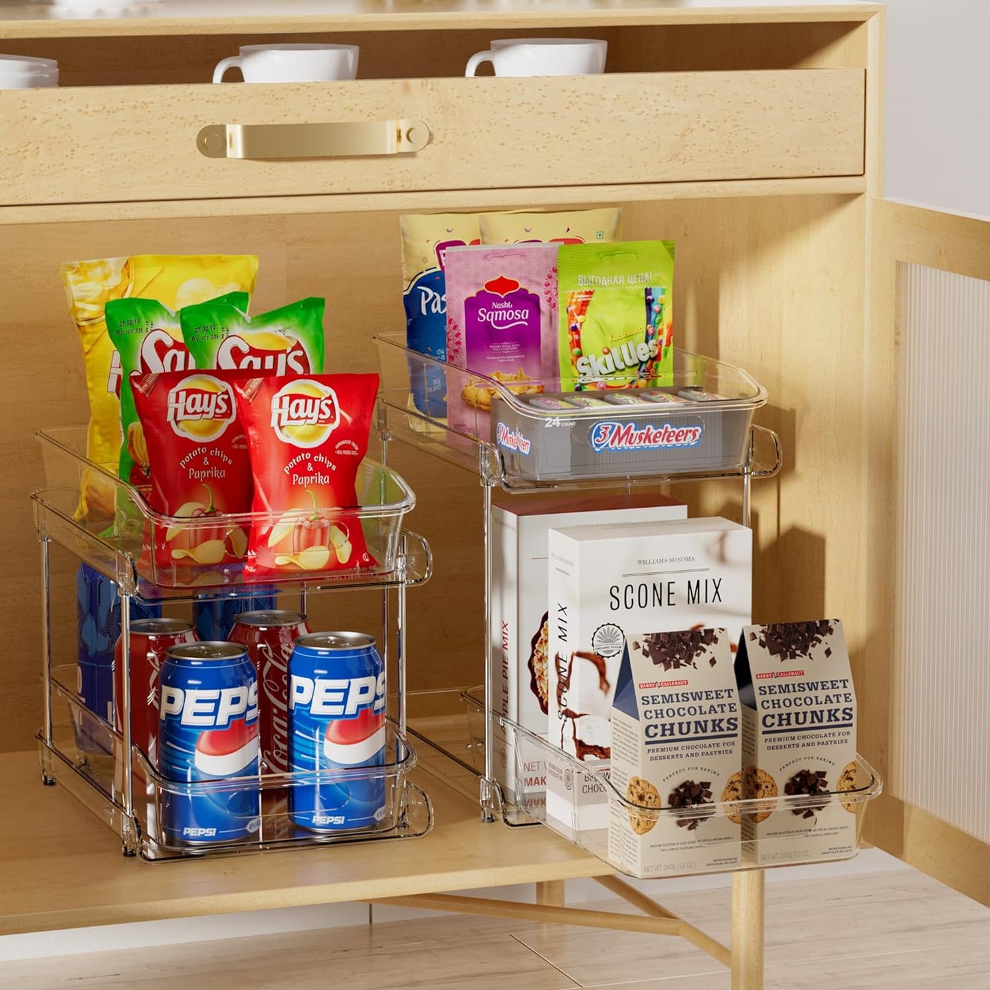 2-Tier Clear Under Sink Organizers