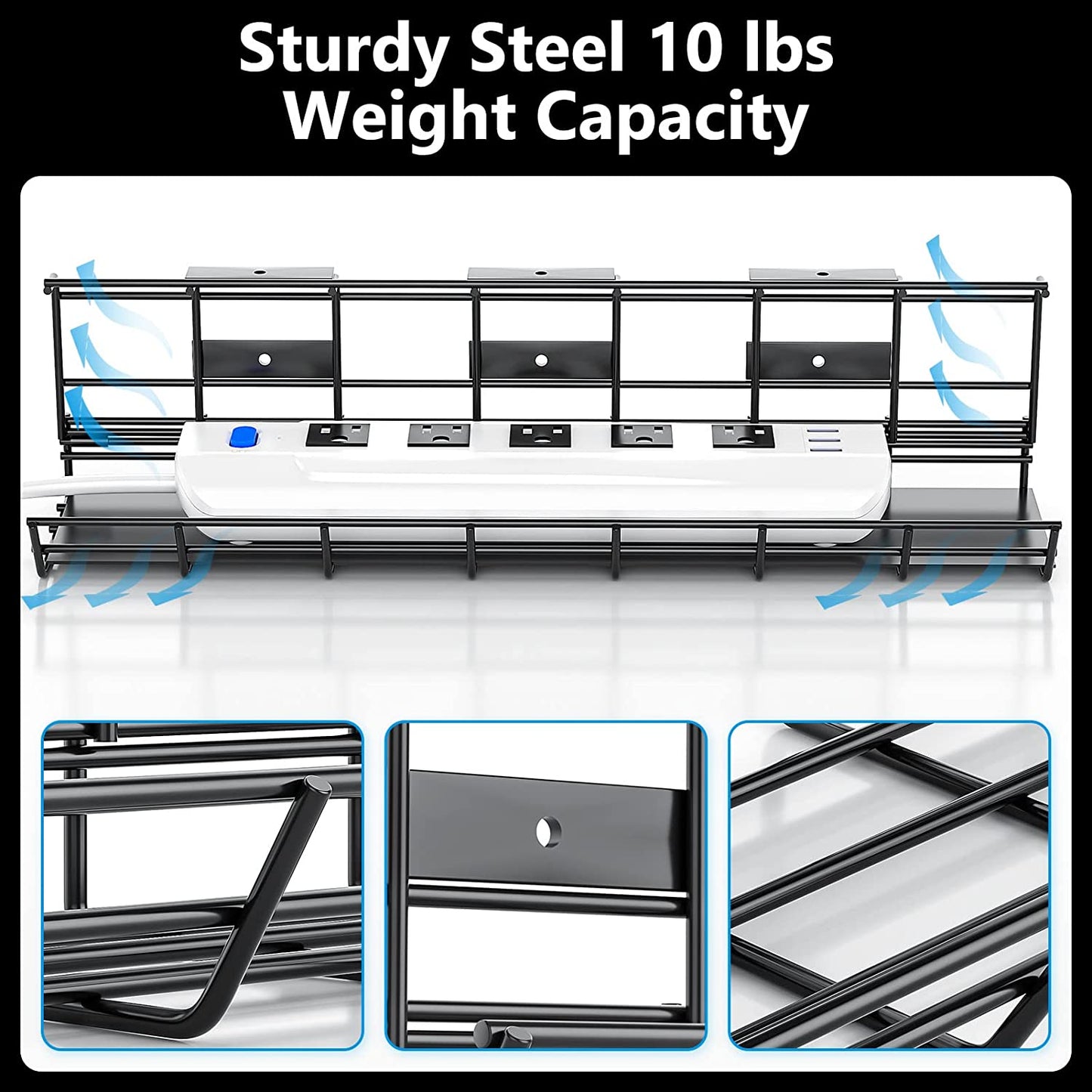 Under Desk Cable Management Tray