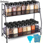 Delamu Seasoning rack with seasoning jar, cabinet seasoning rack