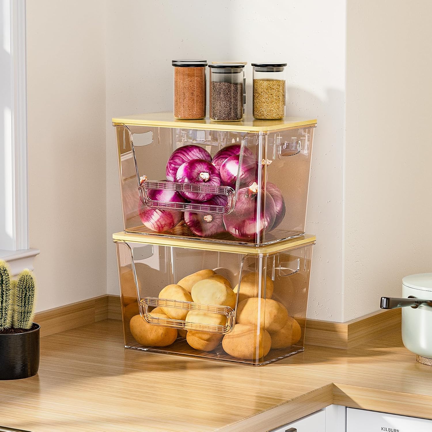 Delamu 2 Set Pantry Organizers and Storage