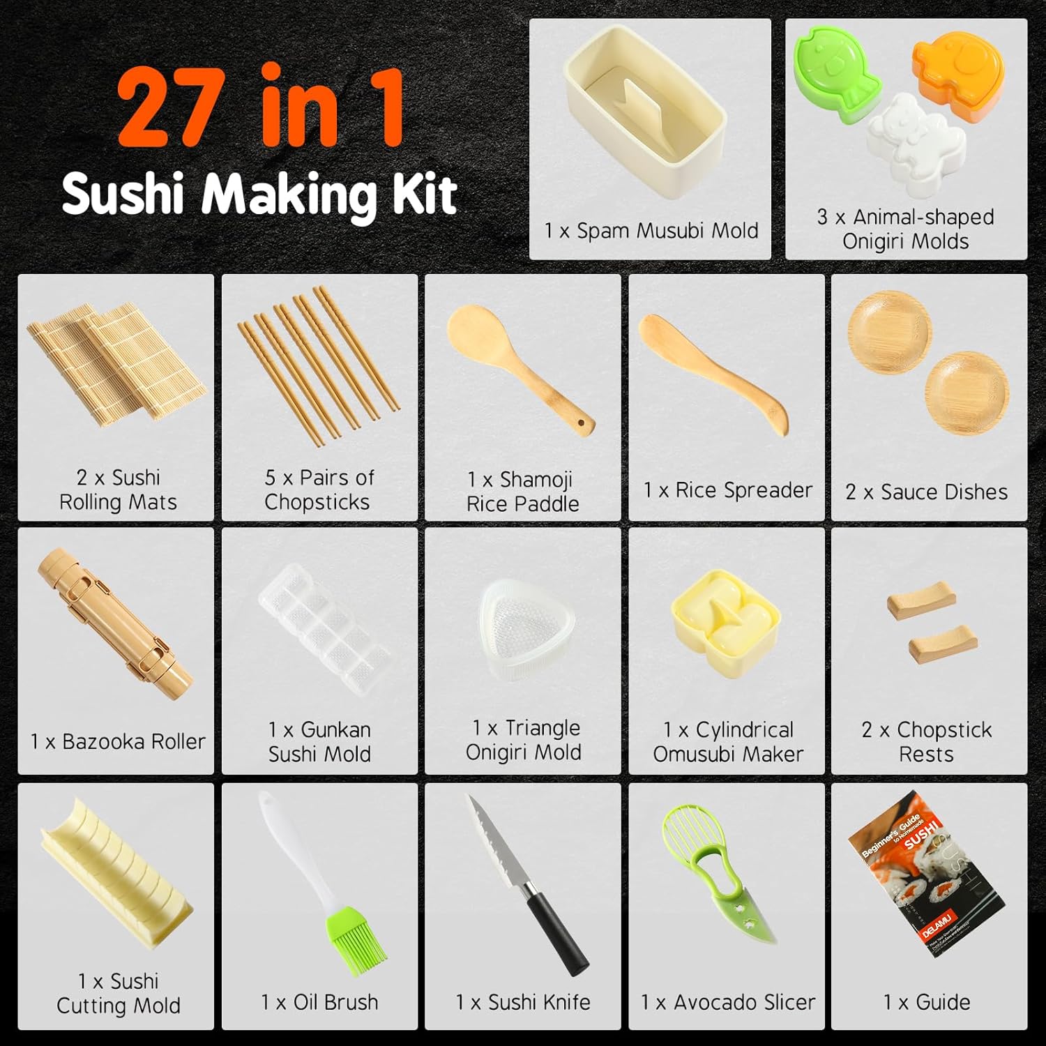 Sushi Making Kit 27 in 1