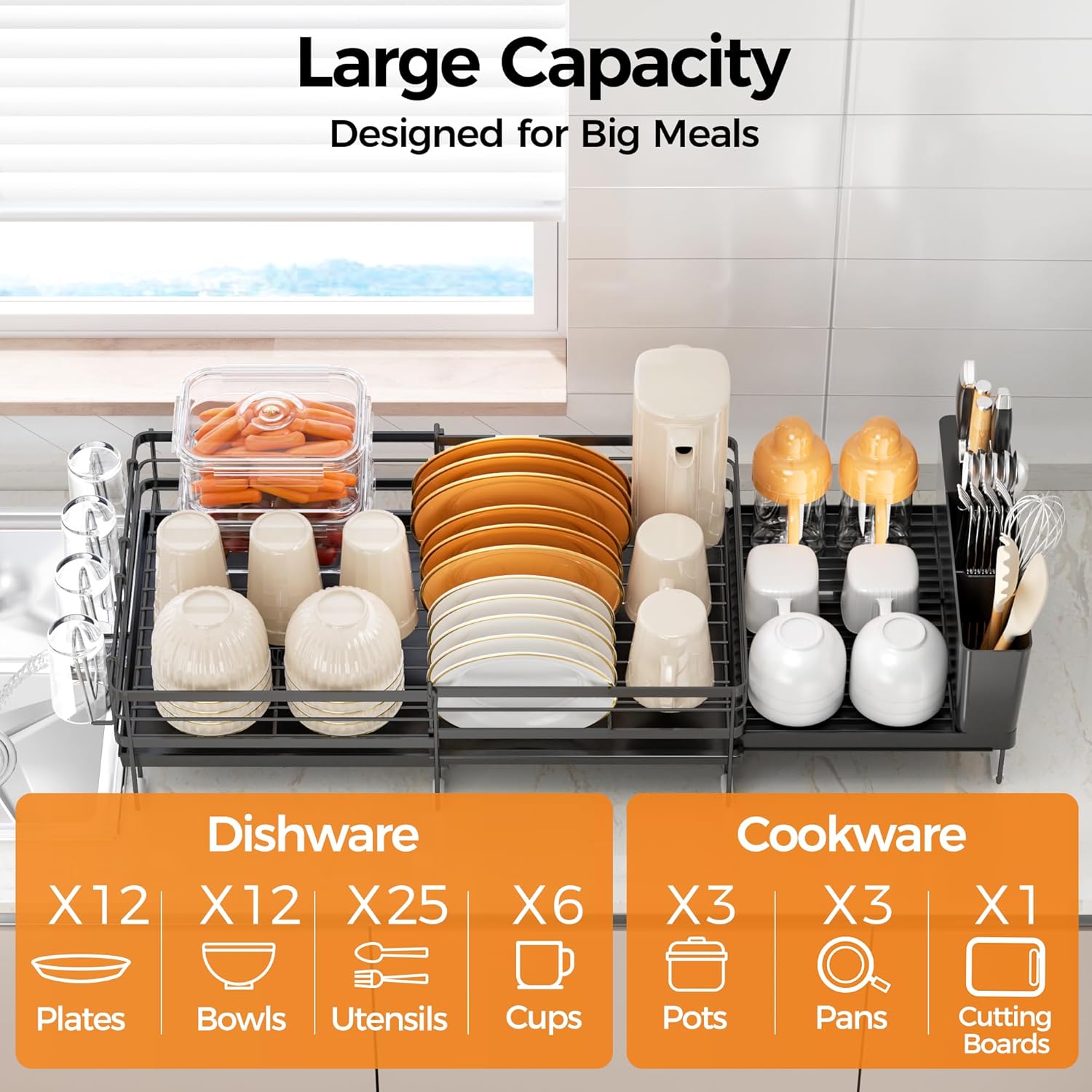 Delamu Stainless Steel Dish Drying Rack