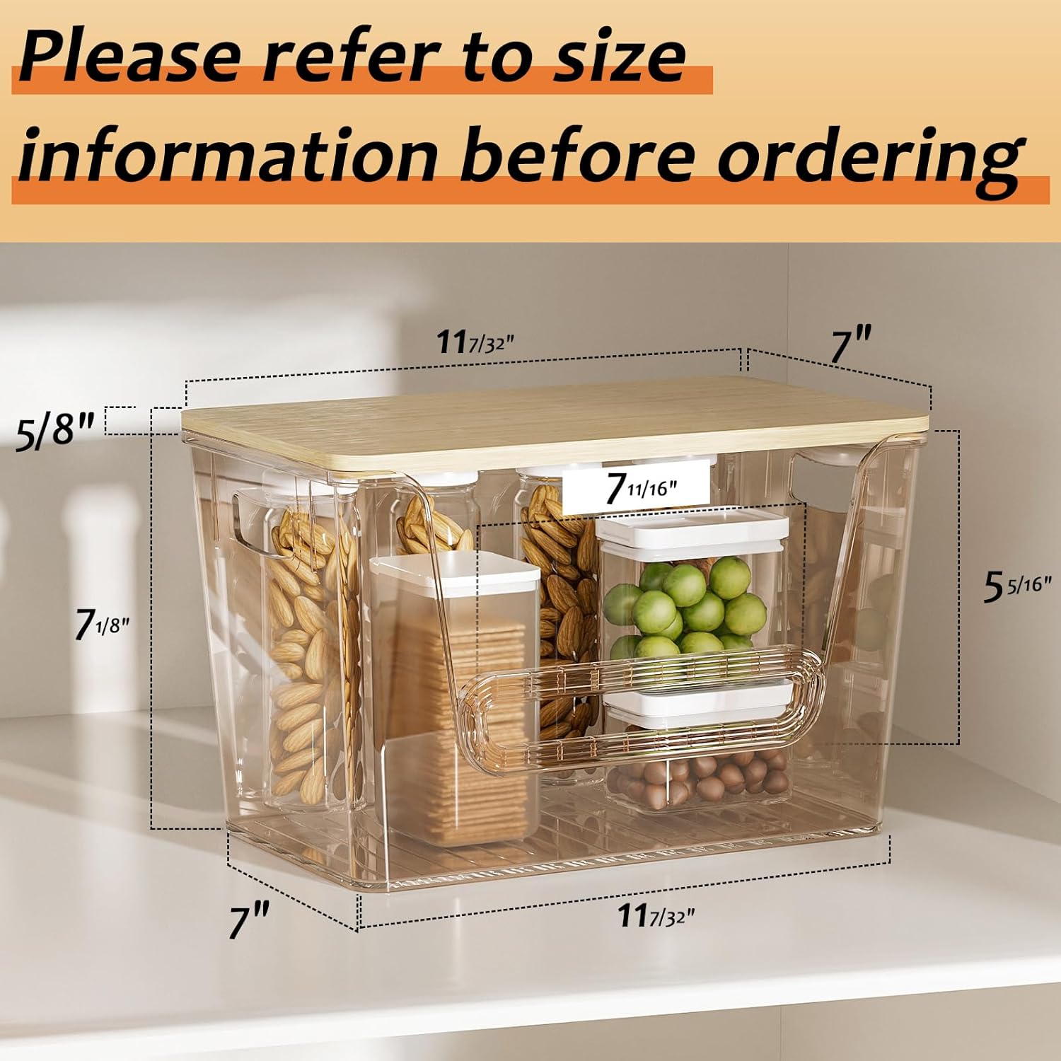 Delamu 2 Set Pantry Organizers and Storage