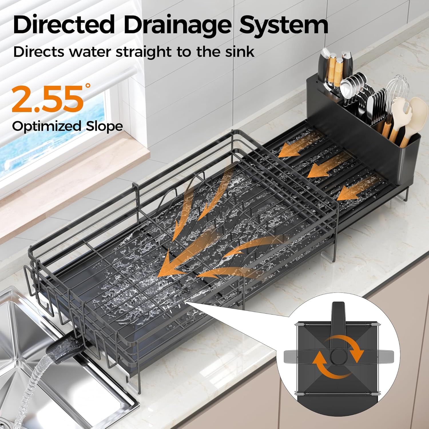 Delamu Stainless Steel Dish Drying Rack