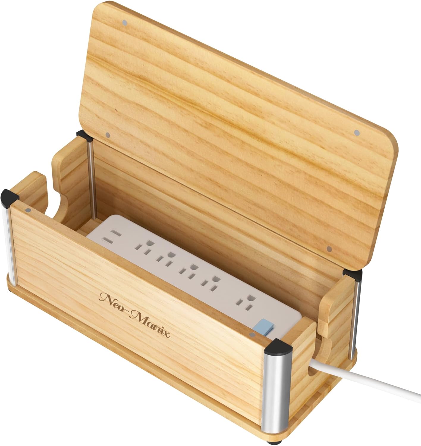 Delamu Wooden Cable Management Box