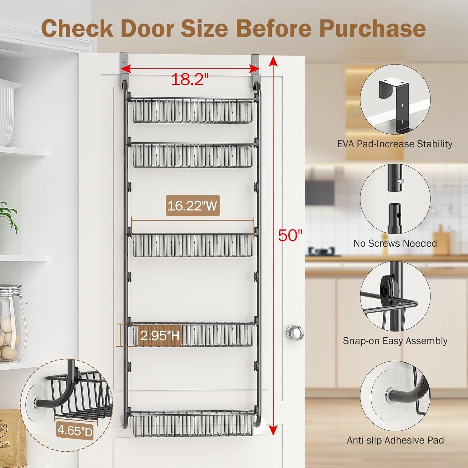 Over The Door Pantry Organizer