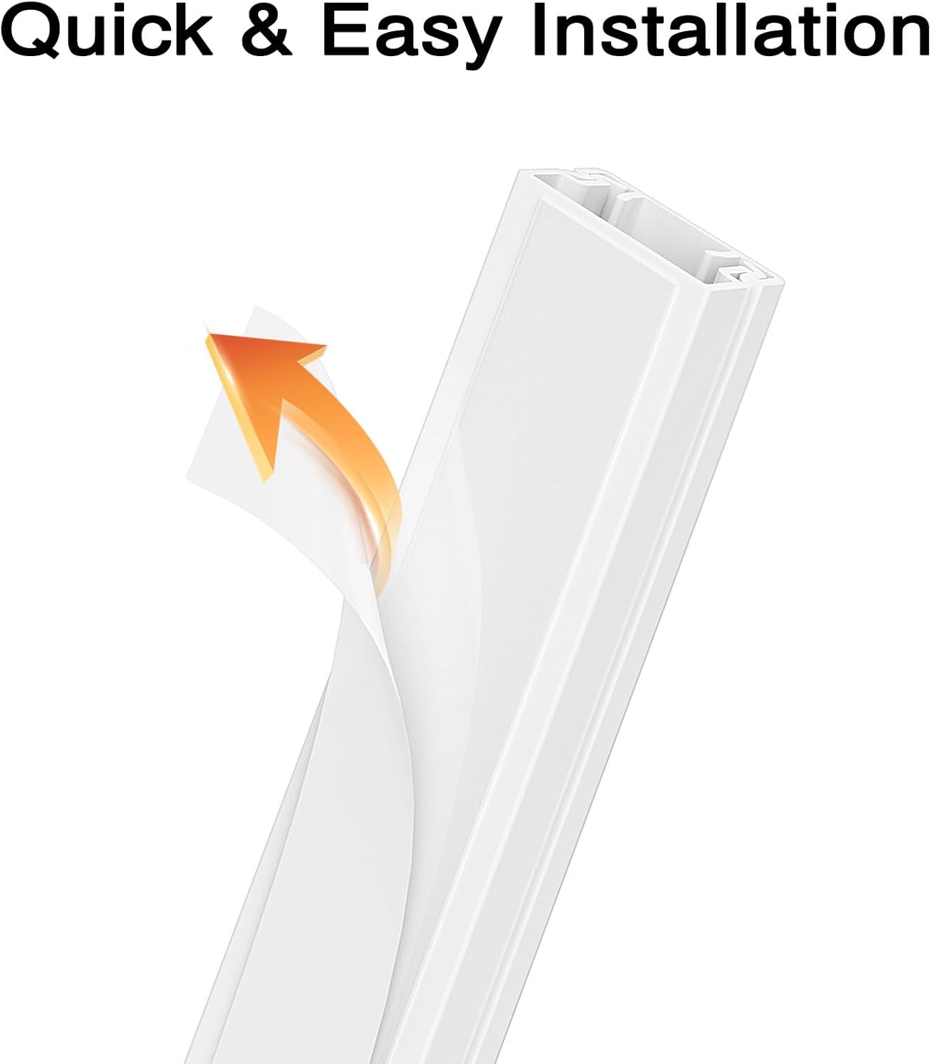 Cord Hider, 56.7in L x 0.95in W x 0.55in H