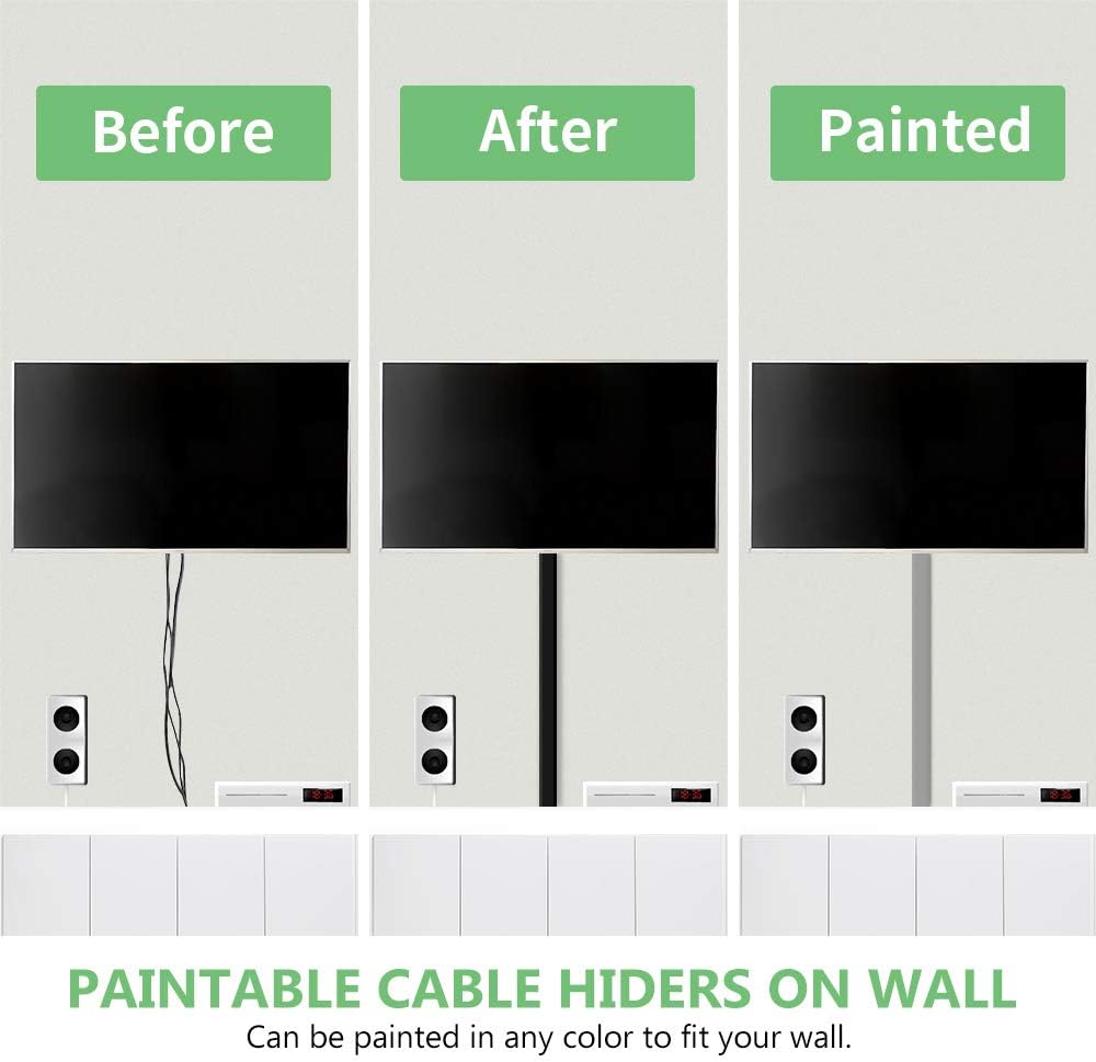 85in Black Cord Covers