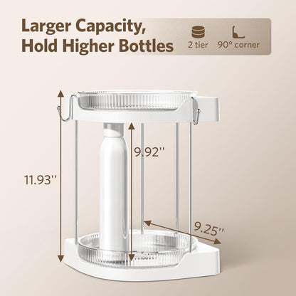 Rotating Bathroom Counter Organizer