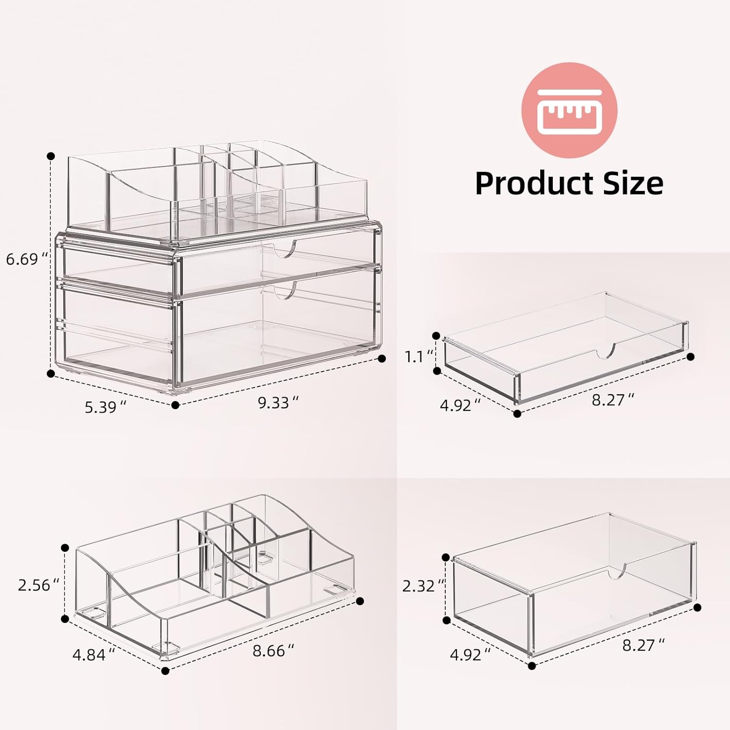 Clear Makeup Organizer