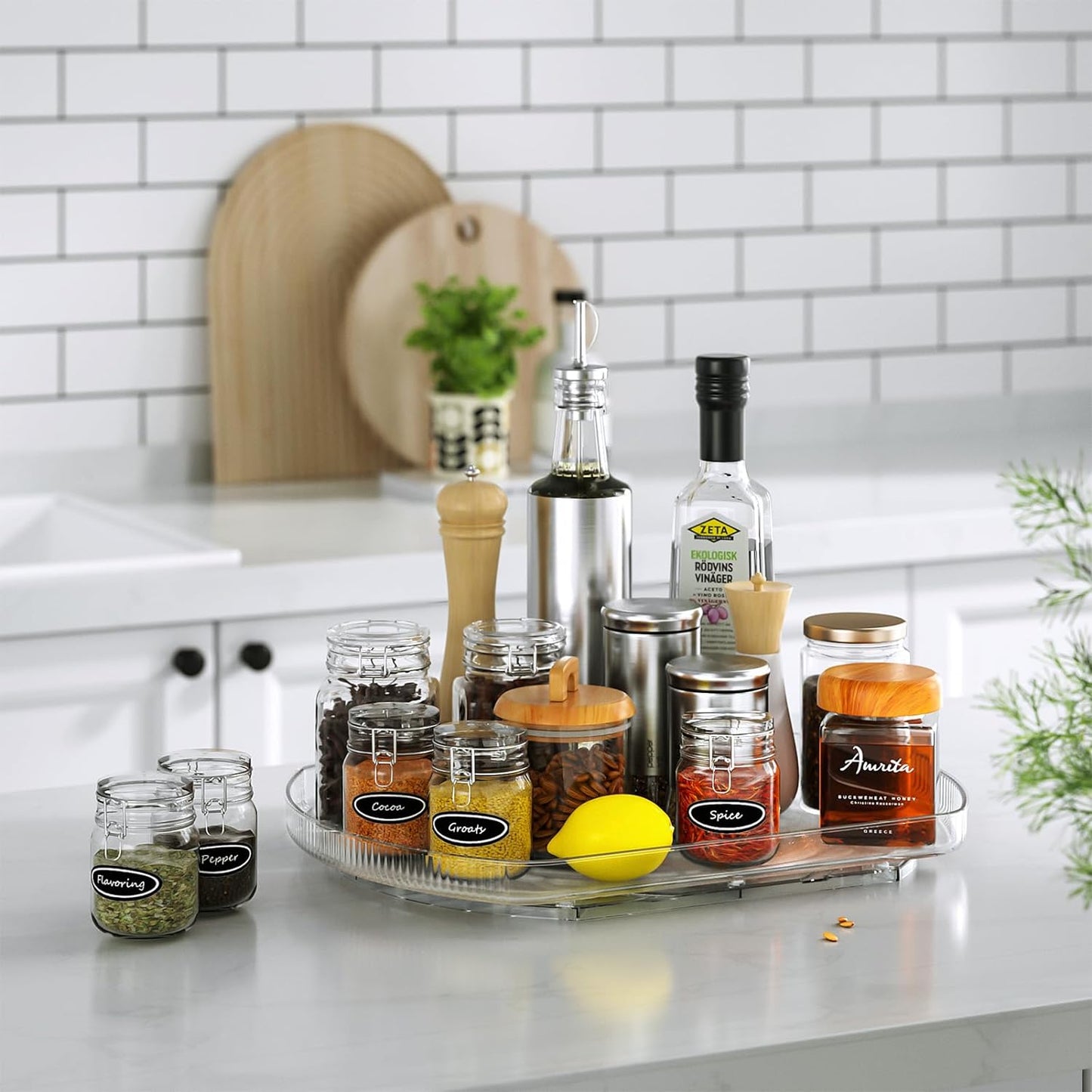 Rectangular Turntable Organizer