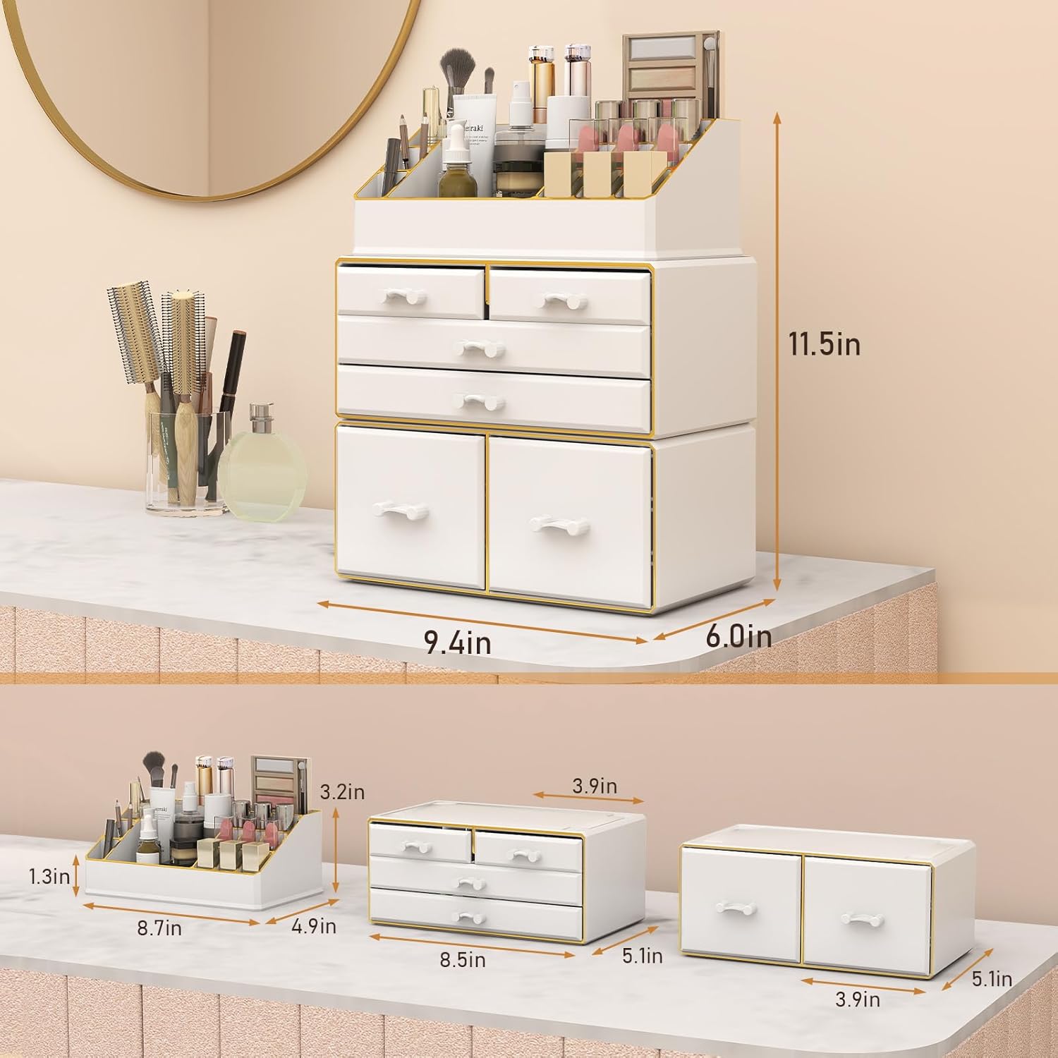 3-Tier Makeup Organizer