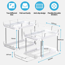 Load image into Gallery viewer, 2 Sets of 2-Tier Multi-Purpose Under Sink Organizers and Storage
