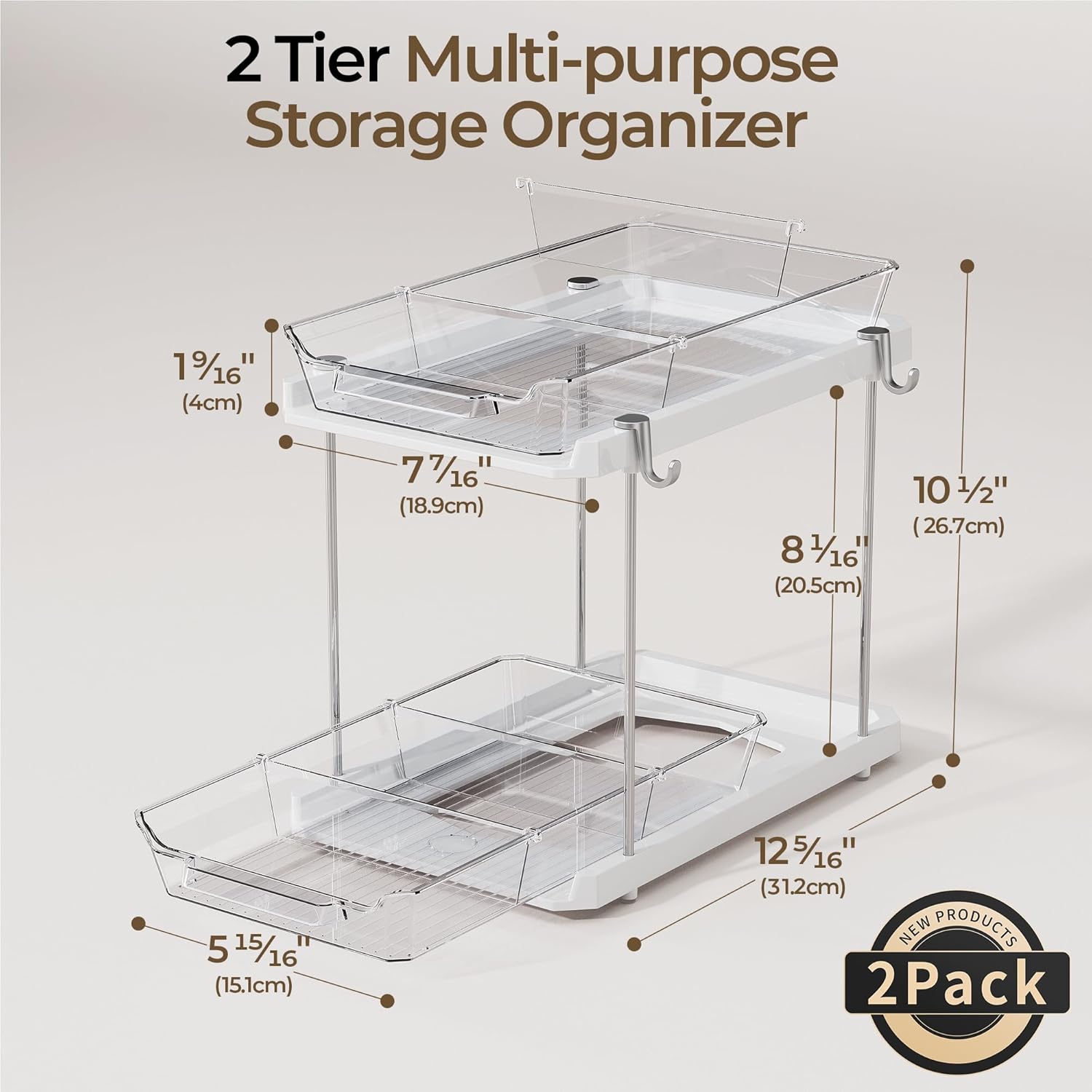 2 Tier Pull Out Organizer