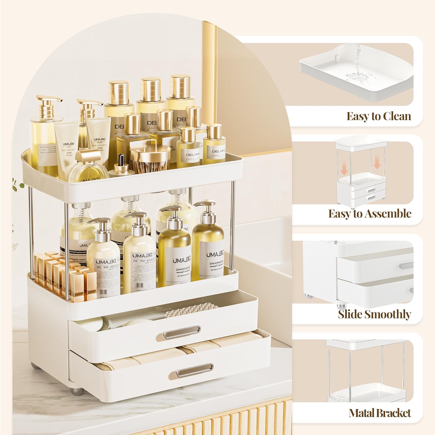 Bathroom Countertop Organizer – DELAMU