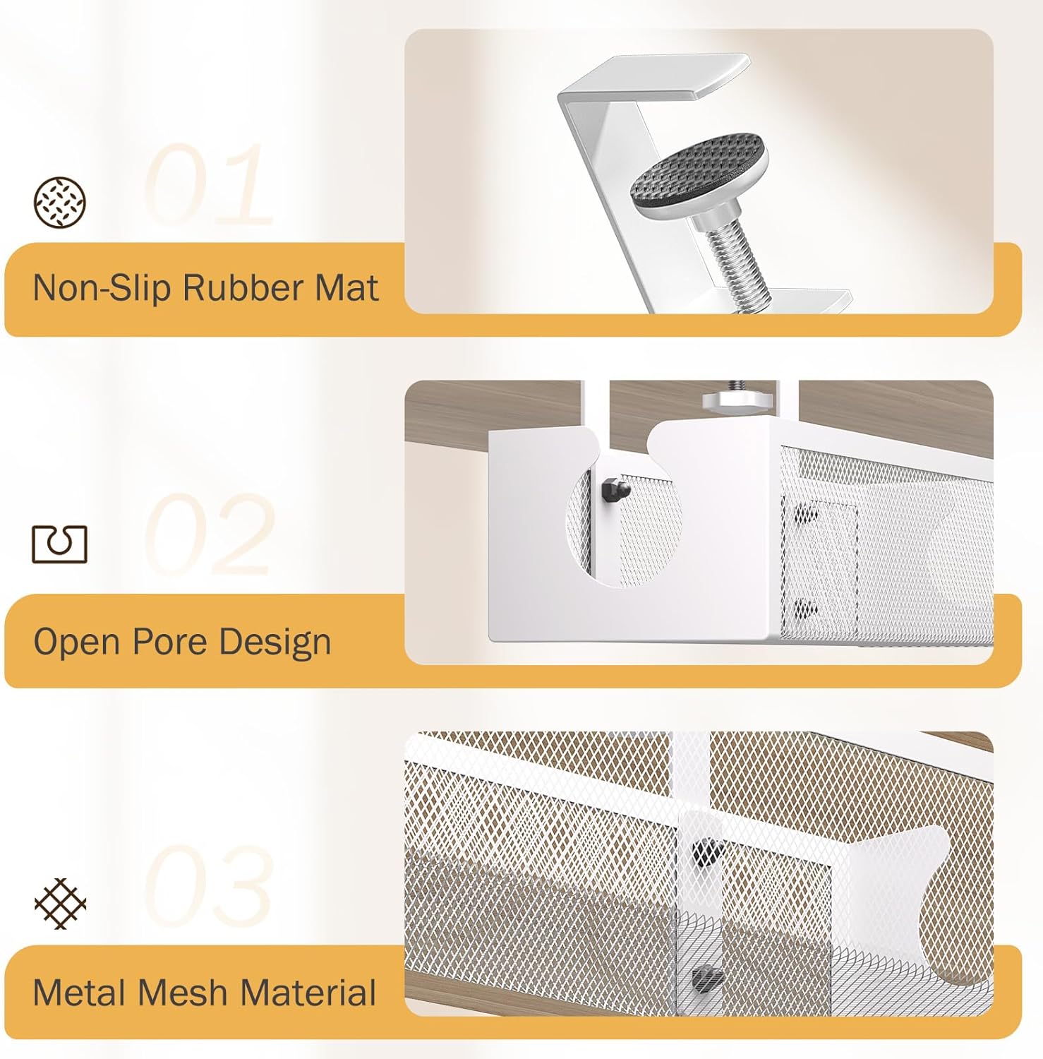 Metal Mesh Cable Management Tray