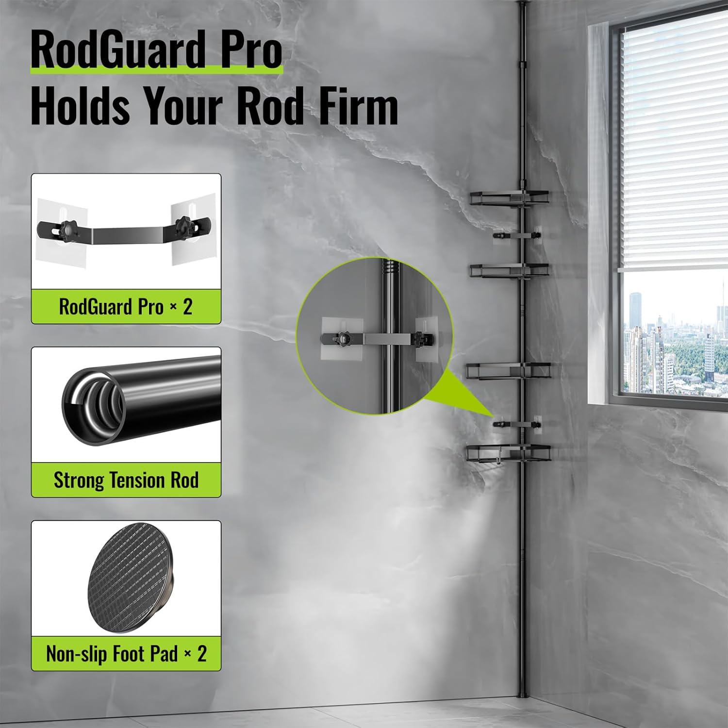 Shower Caddy Tension Pole