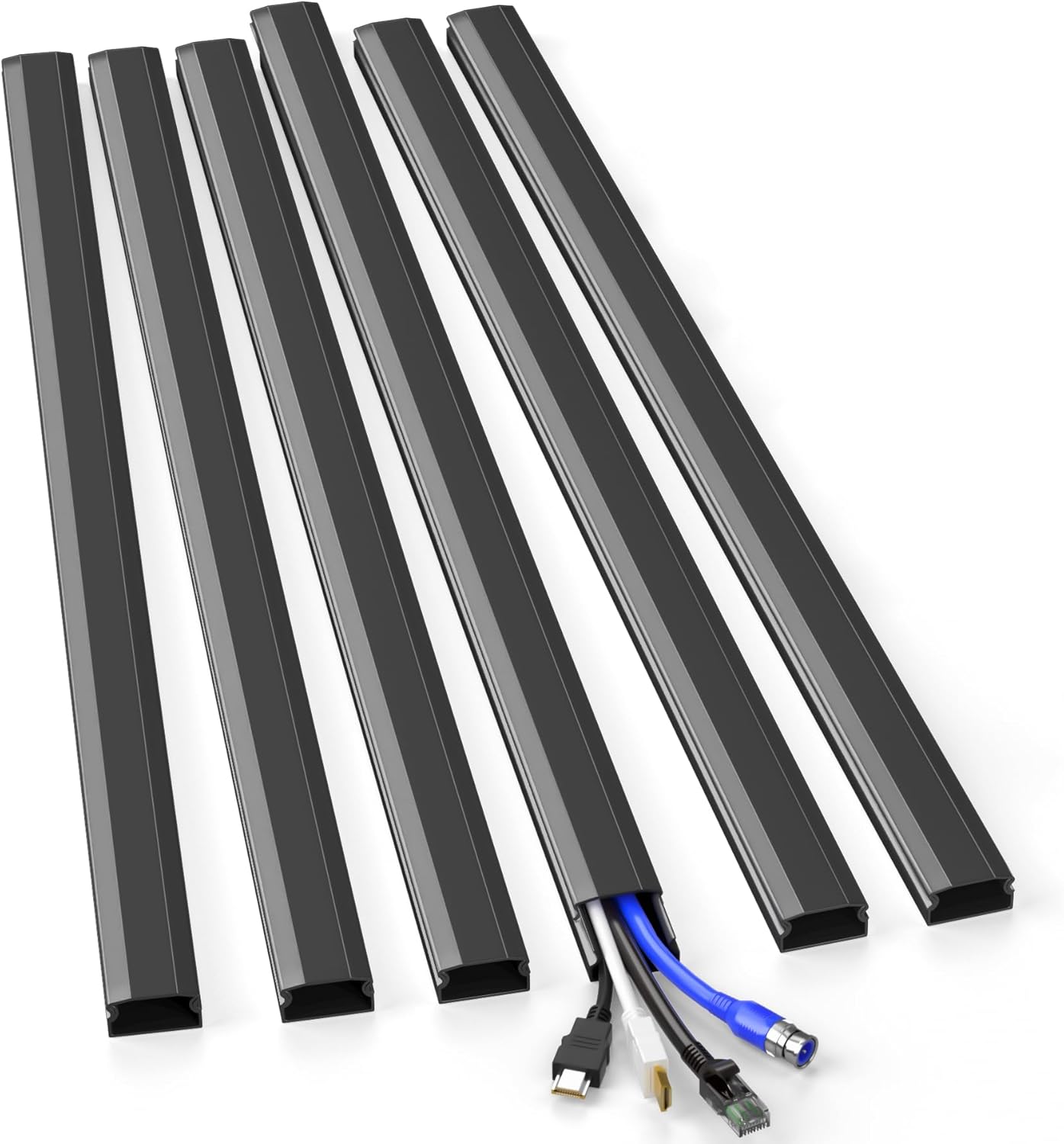 85in Black Cord Covers