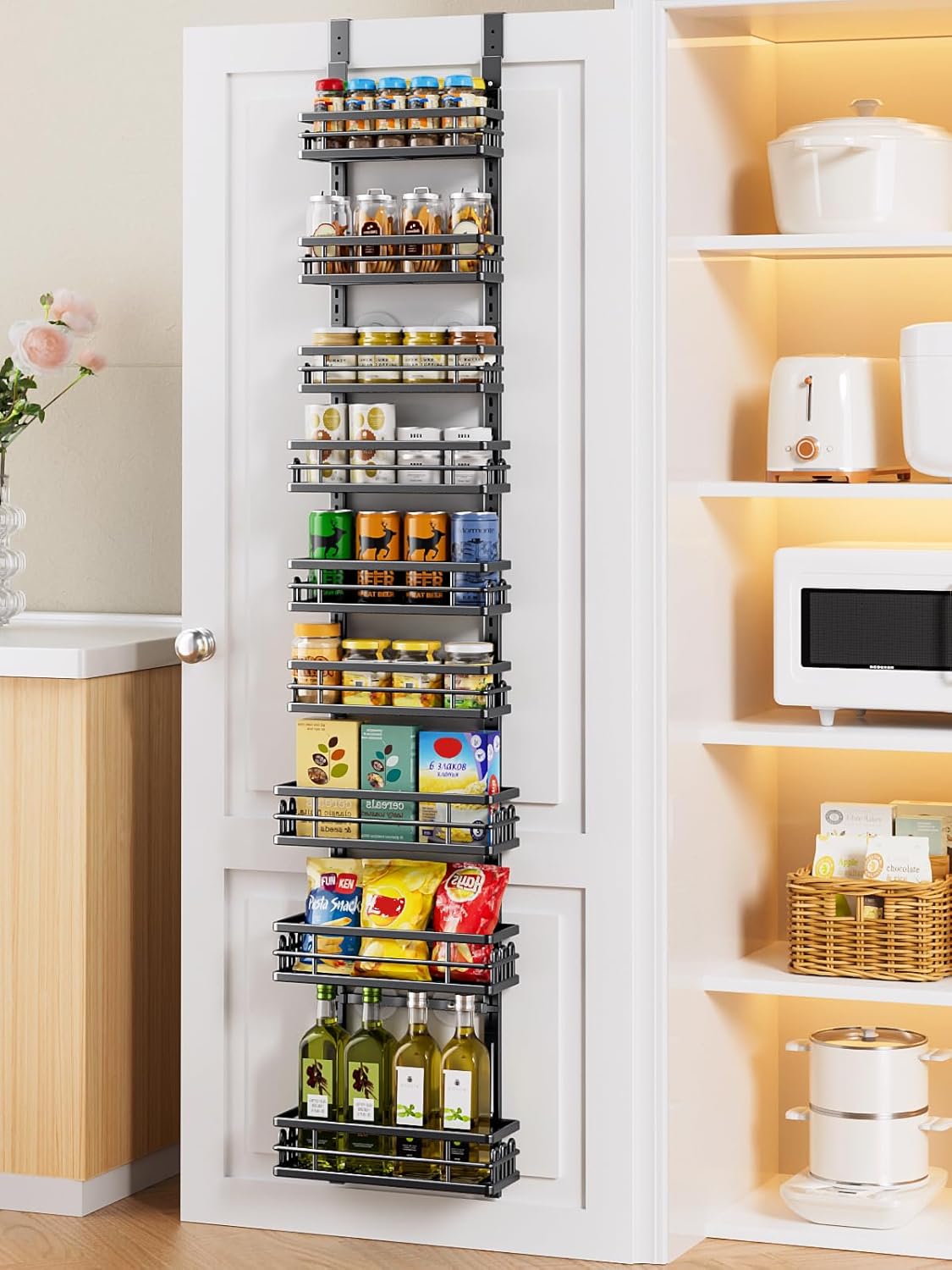 Adjustable Over the Door Organizer