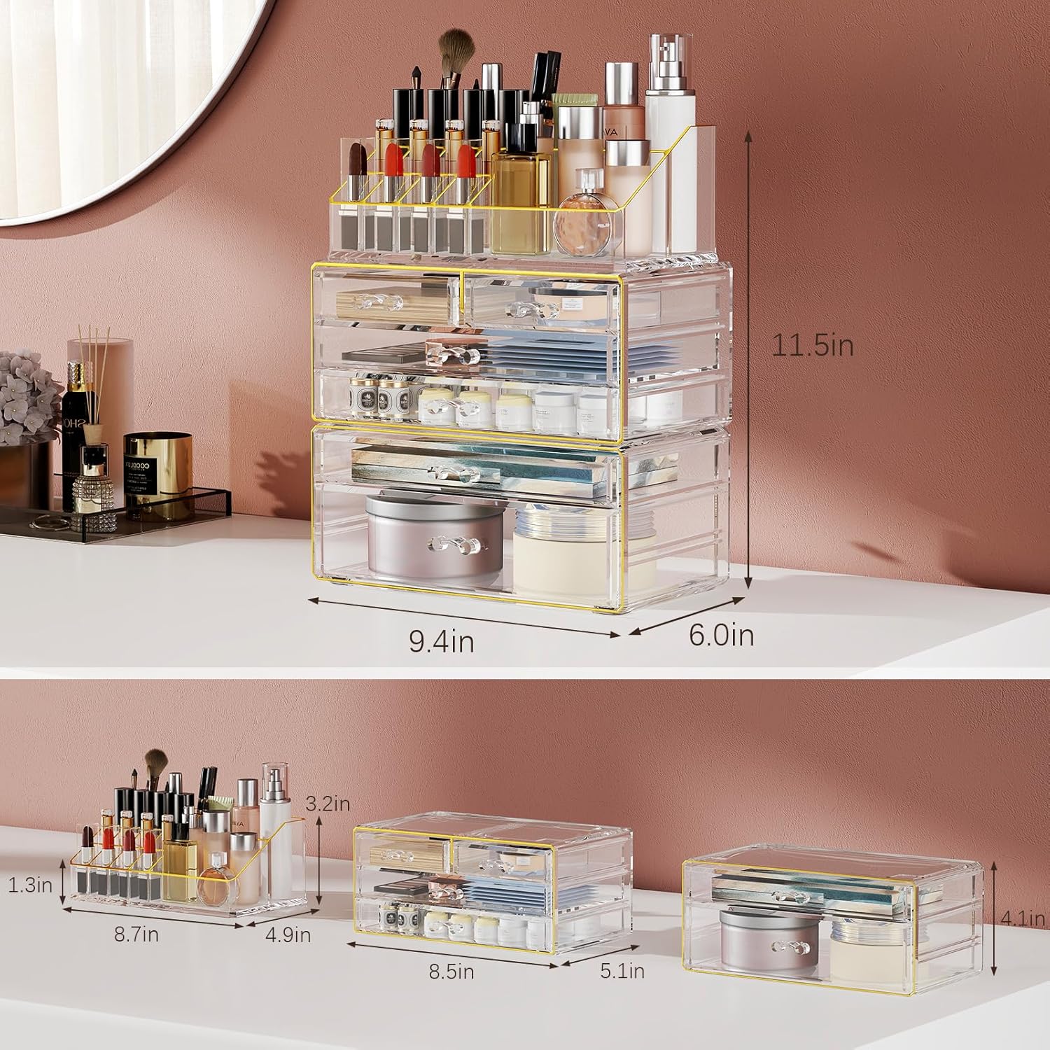 Acrylic Countertop Organizer