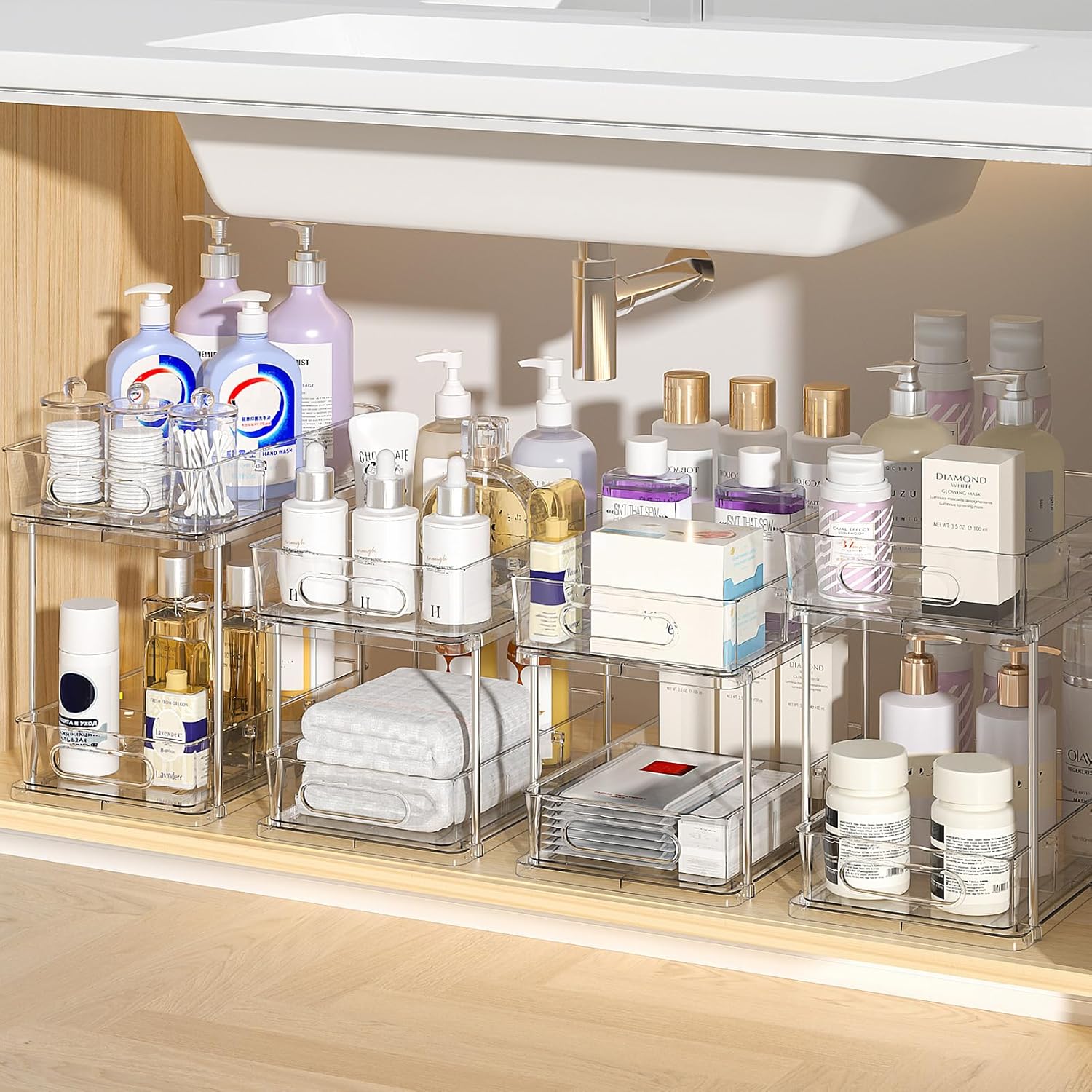 Snap-Lock Under Sink Organizers