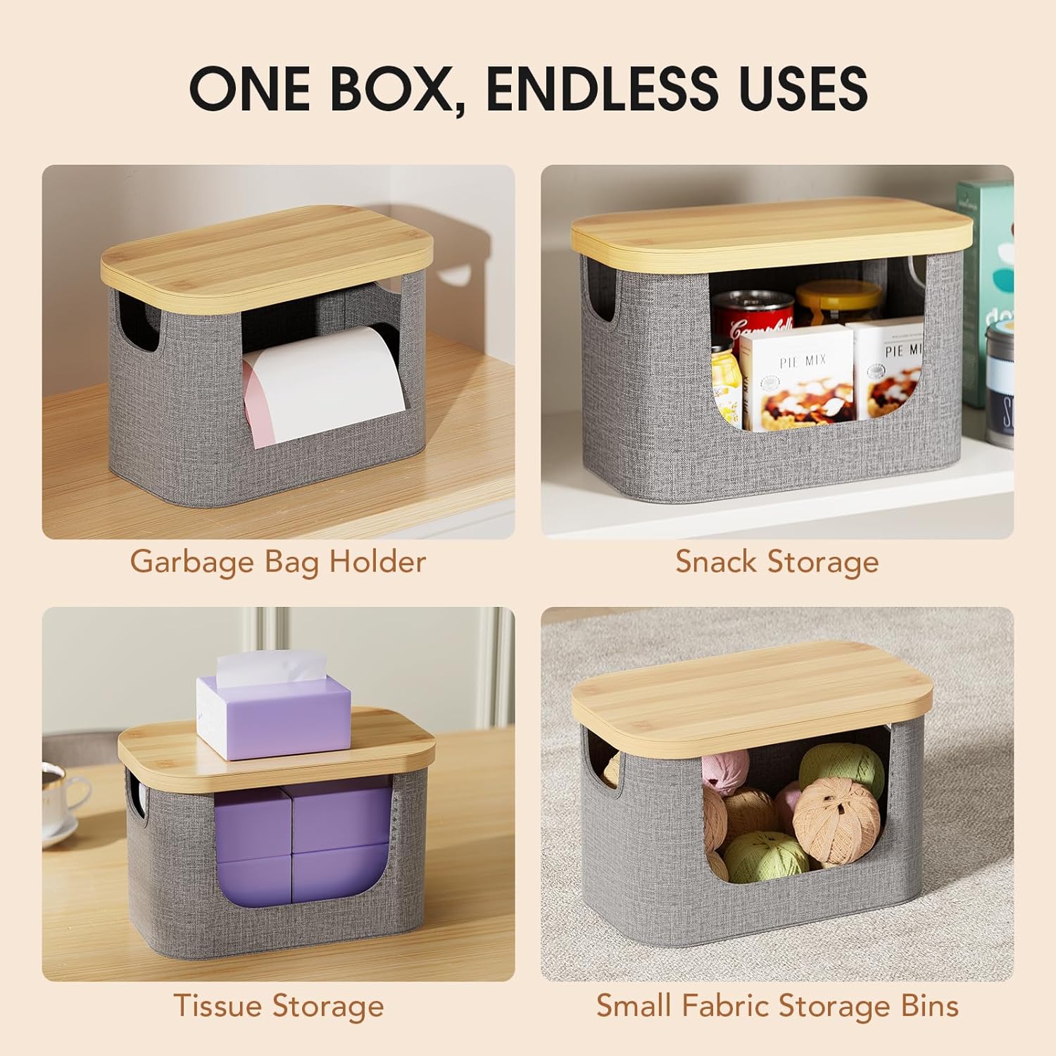 Fabric Trash Bag Organizer