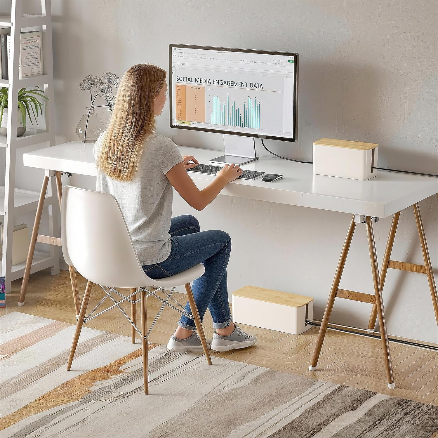 2 Pack Cable Management Box