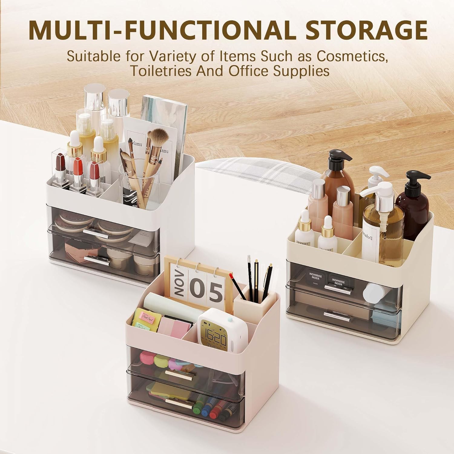 2-Drawers Countertop Organizer