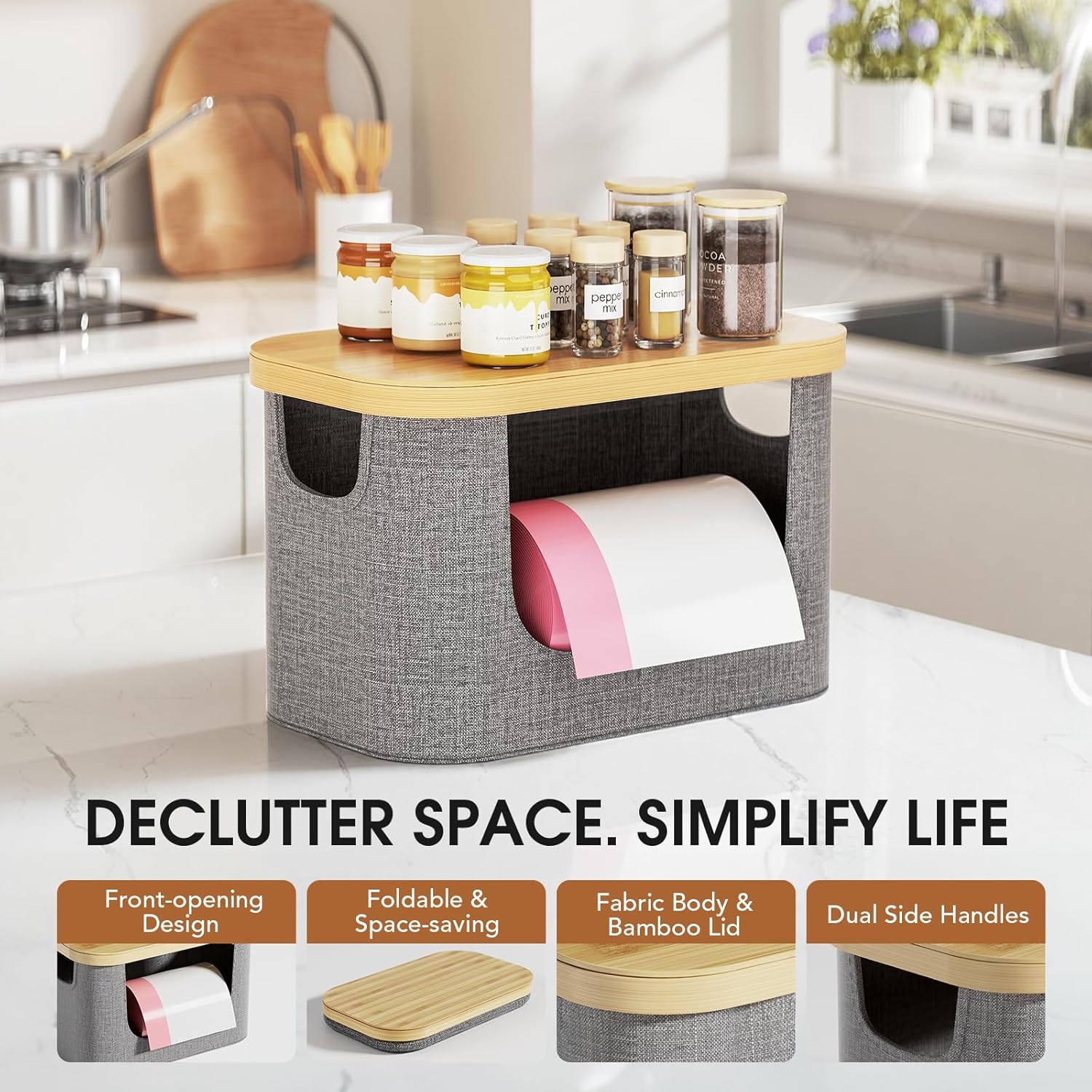 Fabric Trash Bag Organizer