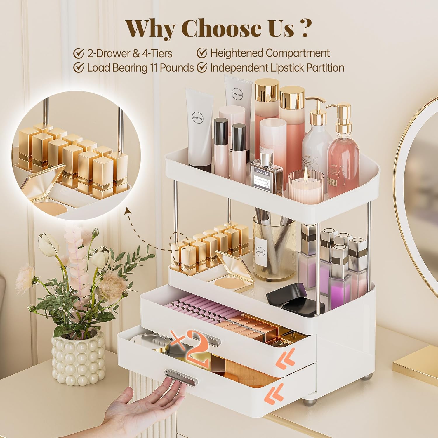 Bathroom Countertop Organizer – DELAMU