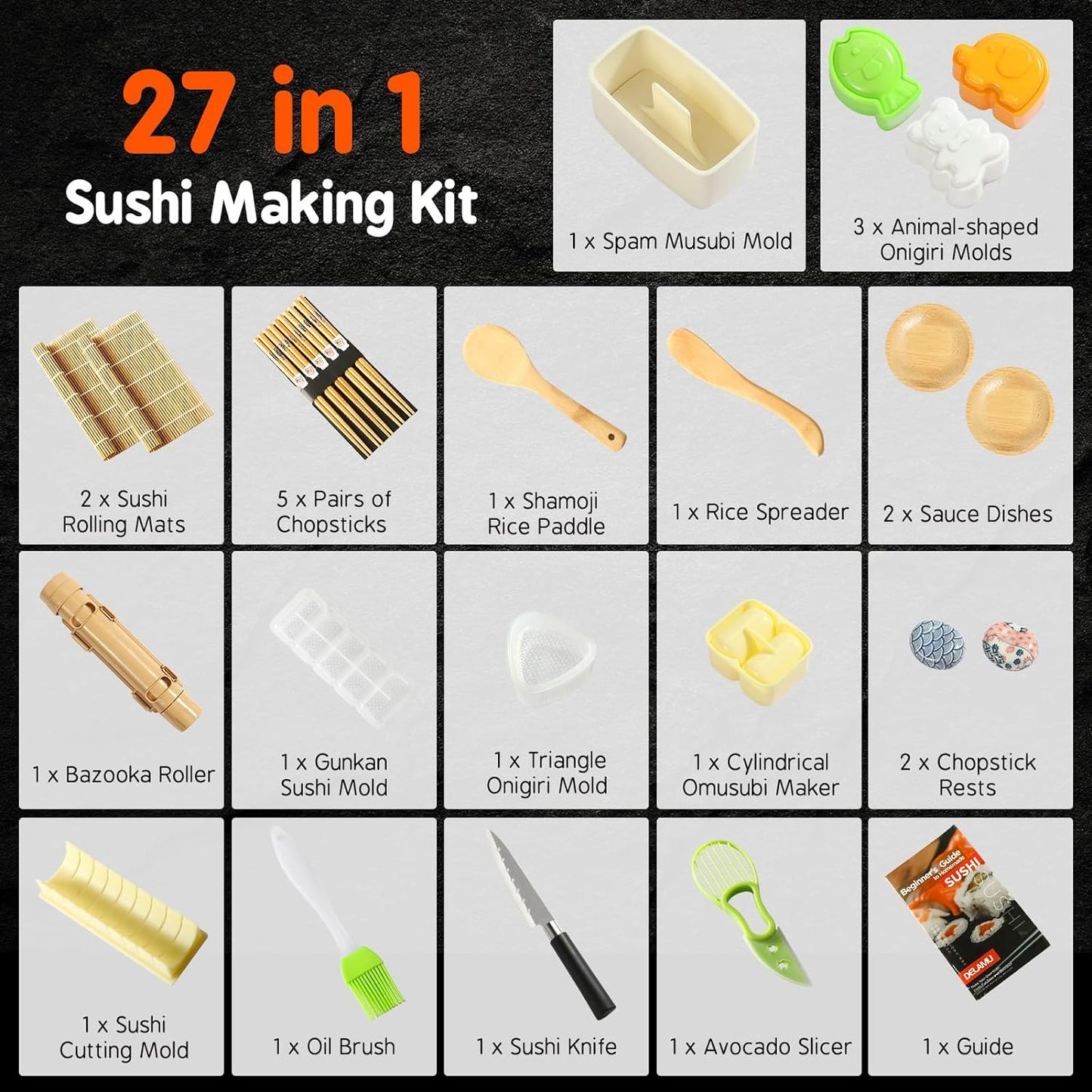Sushi Making Kit 27 in 1