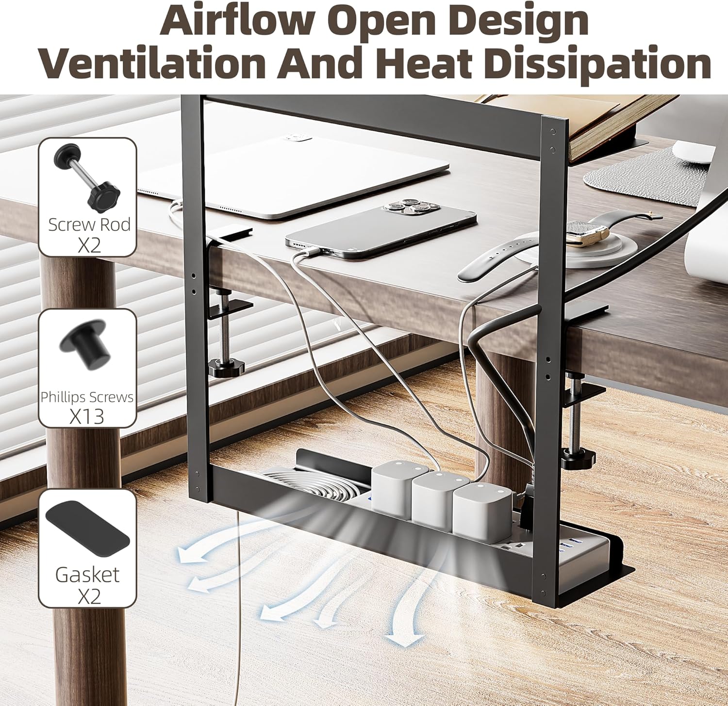 2 Tier Cable Management Tray