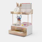 2-Tier 2-Drawer Counter Organizer