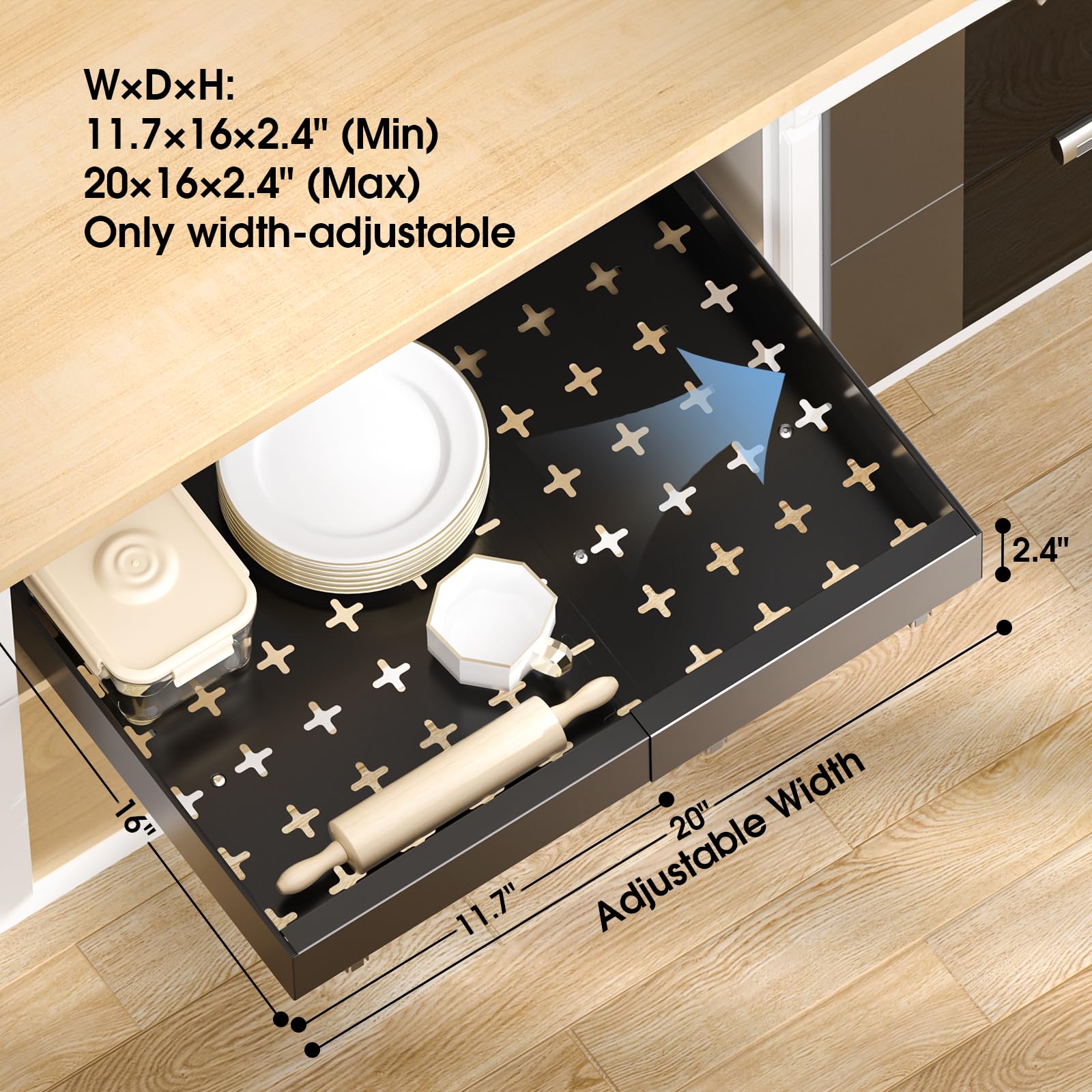 2 Pack Pull Out Cabinet Organizer