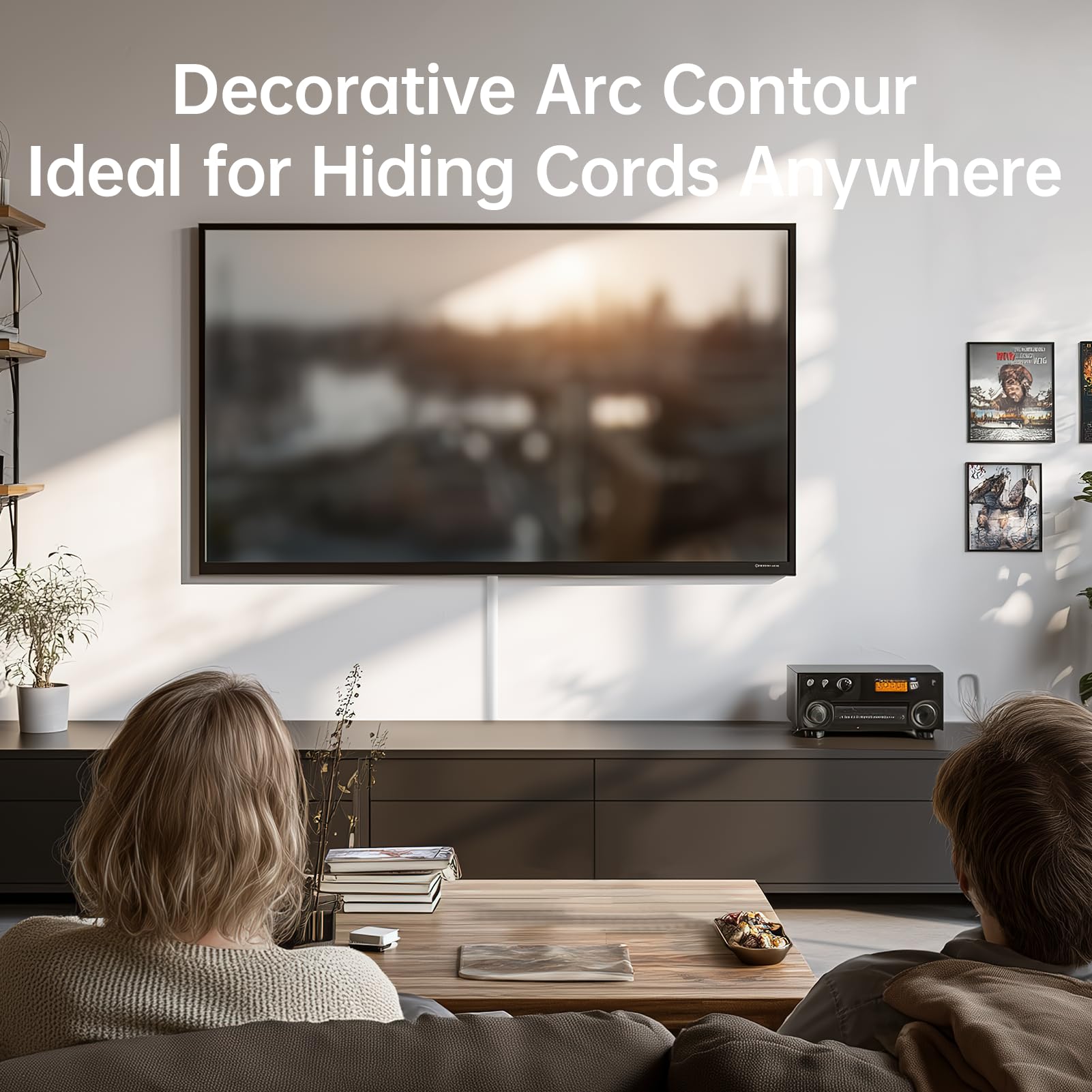 Delamu Cord Hider 42.5" (3X14.2), Cable Hider for 2-3 Wire Cover