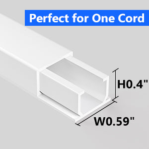 One-Cord Channel Cover for Cable-15.7x0.59x0.4-Inch-2