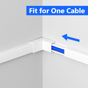 One-Cord Channel Cover for Cable-15.7x0.59x0.4-Inch-7