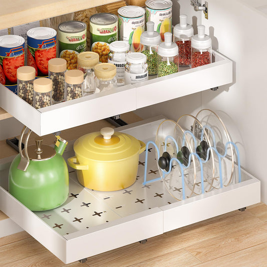2 Pack Pull Out Cabinet Organizer