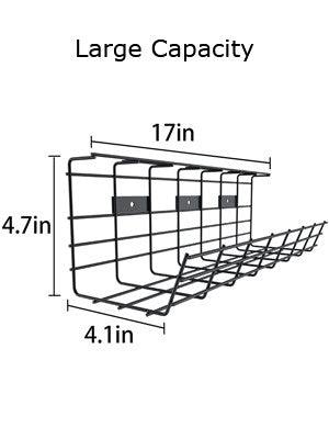 Under Desk Metal Cable Management Tray-2