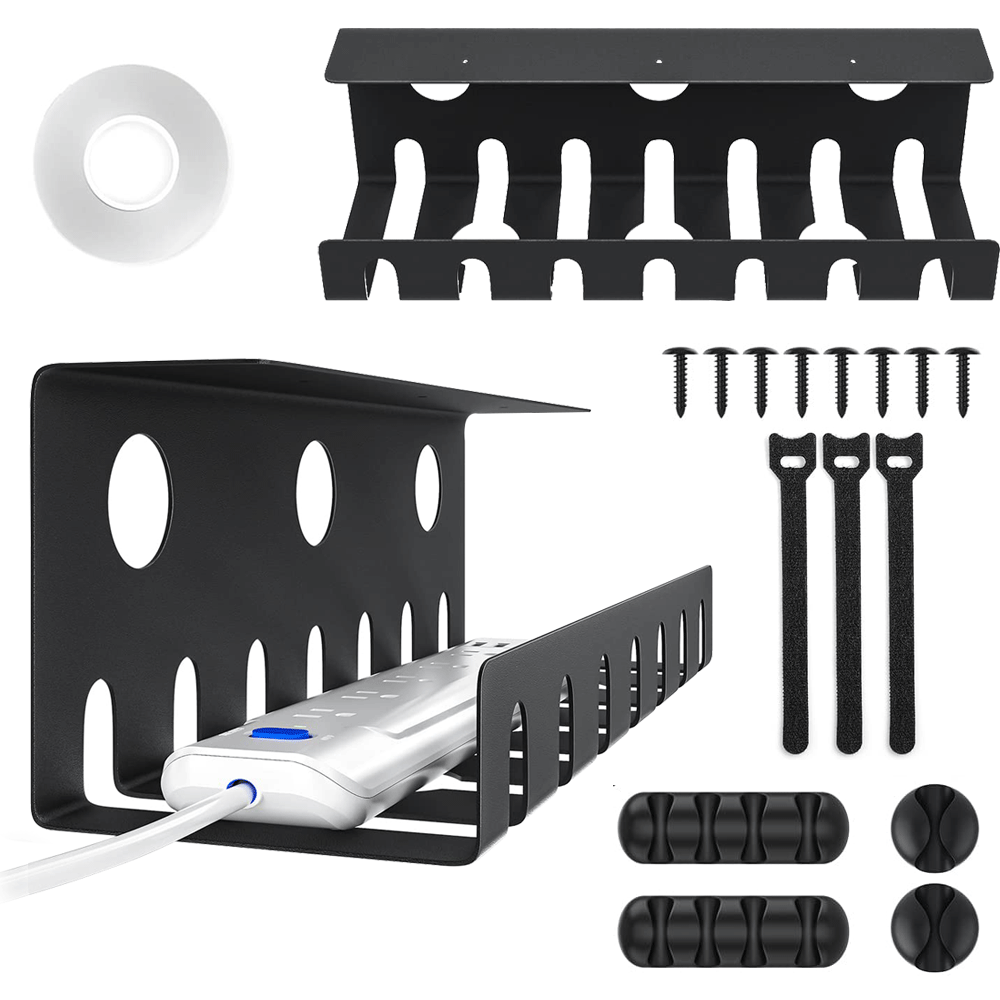 Under Desk Cable Management Tray 2 Pack 15.75''x4.72''x4.72''