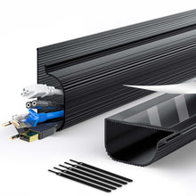 Load image into Gallery viewer, Under desk J channel raceway for cable 15.7x1.1x2.4 inch
