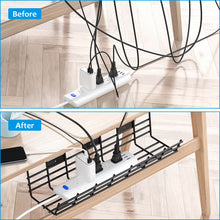 Load image into Gallery viewer, 2 Pack Under Desk Metal Foldable Cable Management Tray
