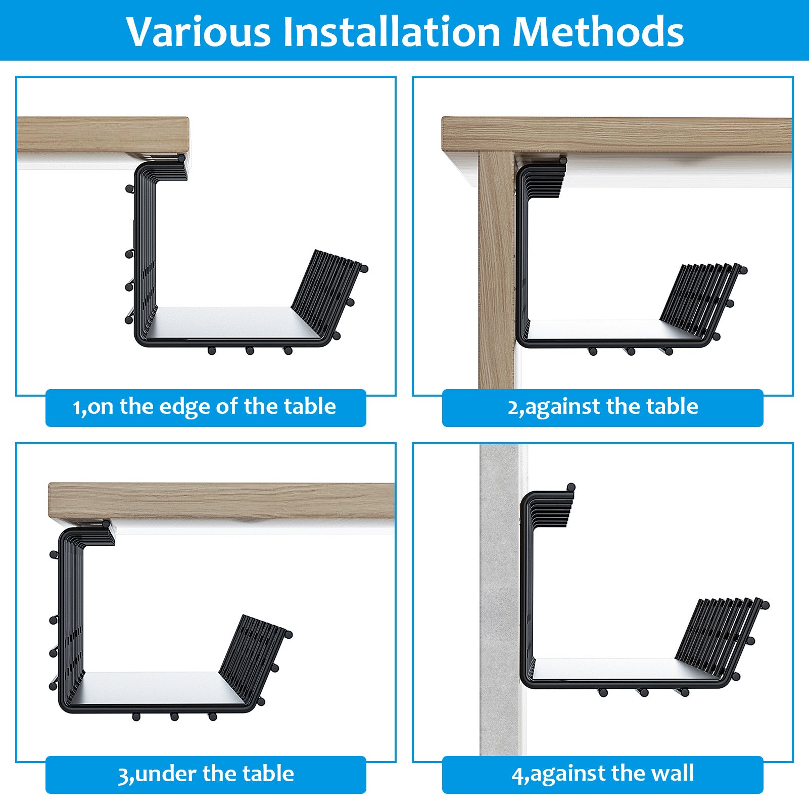 2 Pack Cable Management Tray