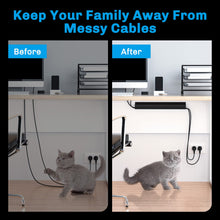 Load image into Gallery viewer, 62.8in J Channel Cable Raceway for Office and Home
