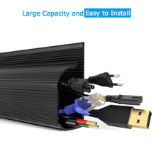 Load image into Gallery viewer, 62.8in J Channel Cable Raceway for Office and Home
