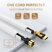 Load image into Gallery viewer, 94.2&quot; Paintable Wall Cable Raceway for TV Computer Cords, Holds 1 Cable, 6 Pack, Slender
