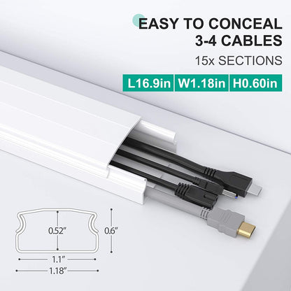254in Cable Hider Cord Covers